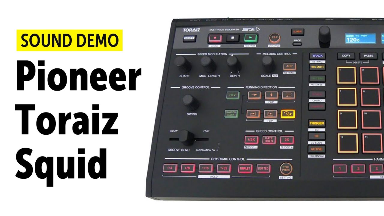 Pioneer Toraiz Squid Sequencer Demo (no talking)