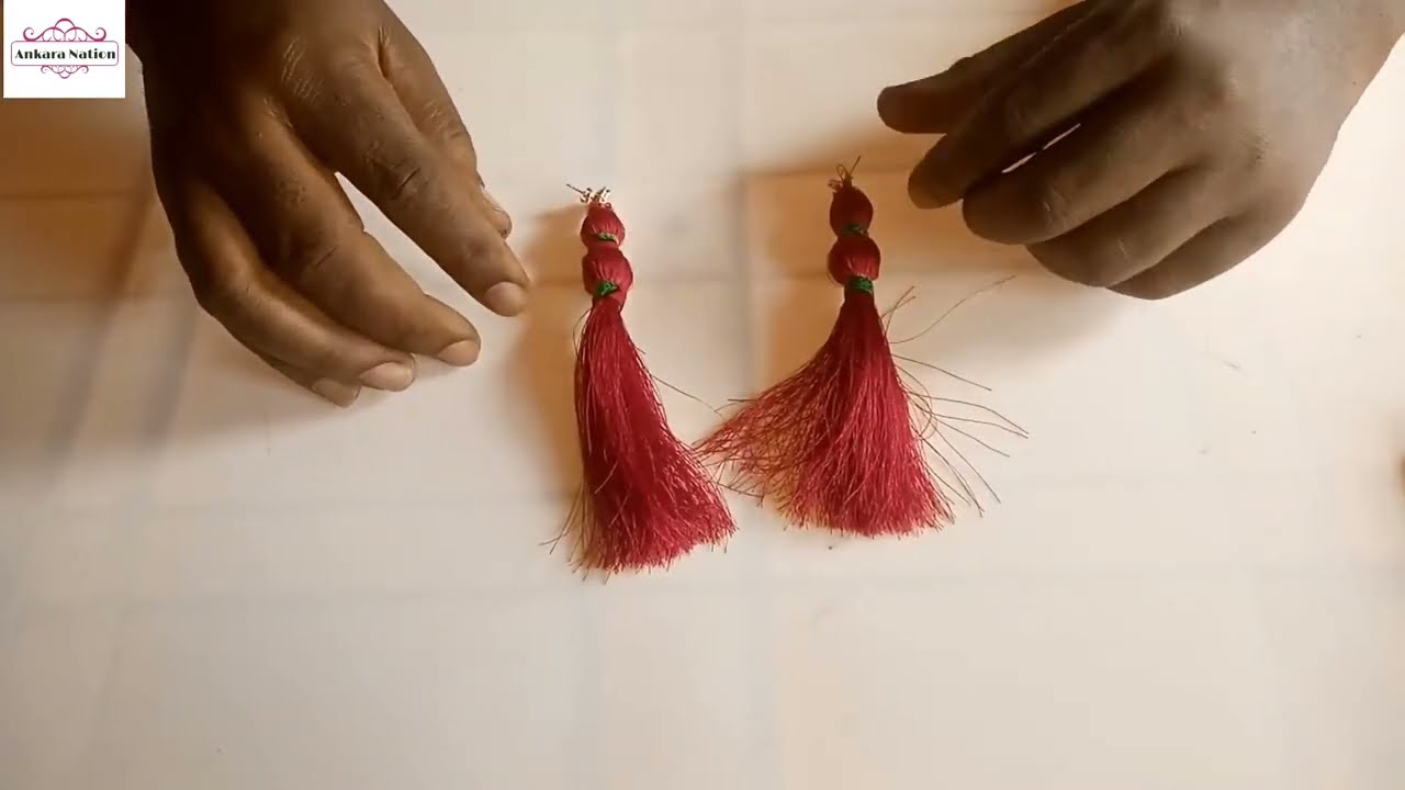 DIY How To Make Ankara Earring from the Scratch Using Embroidery Thread 2022