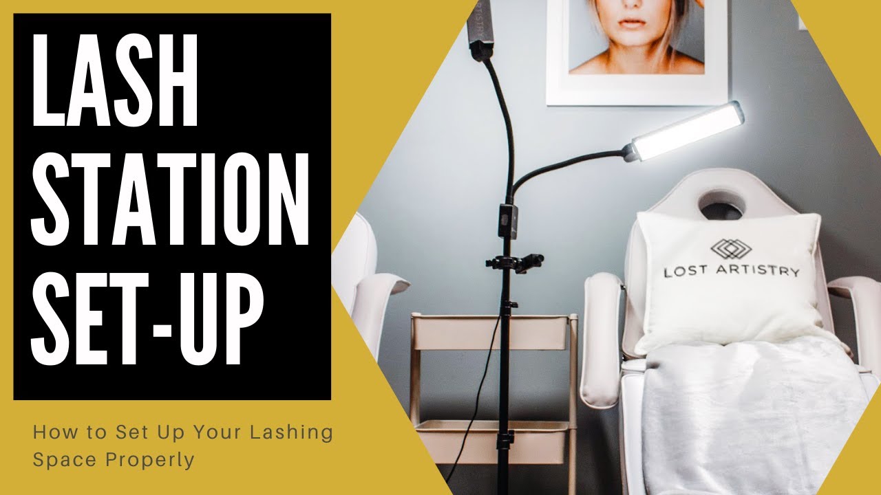 How to: Set Up your Eyelash Station Like a Pro | Lash Room Tour