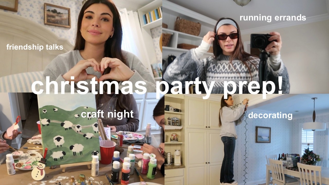 Getting Ready to Host a Christmas Party and Talking About Friendship Breakups