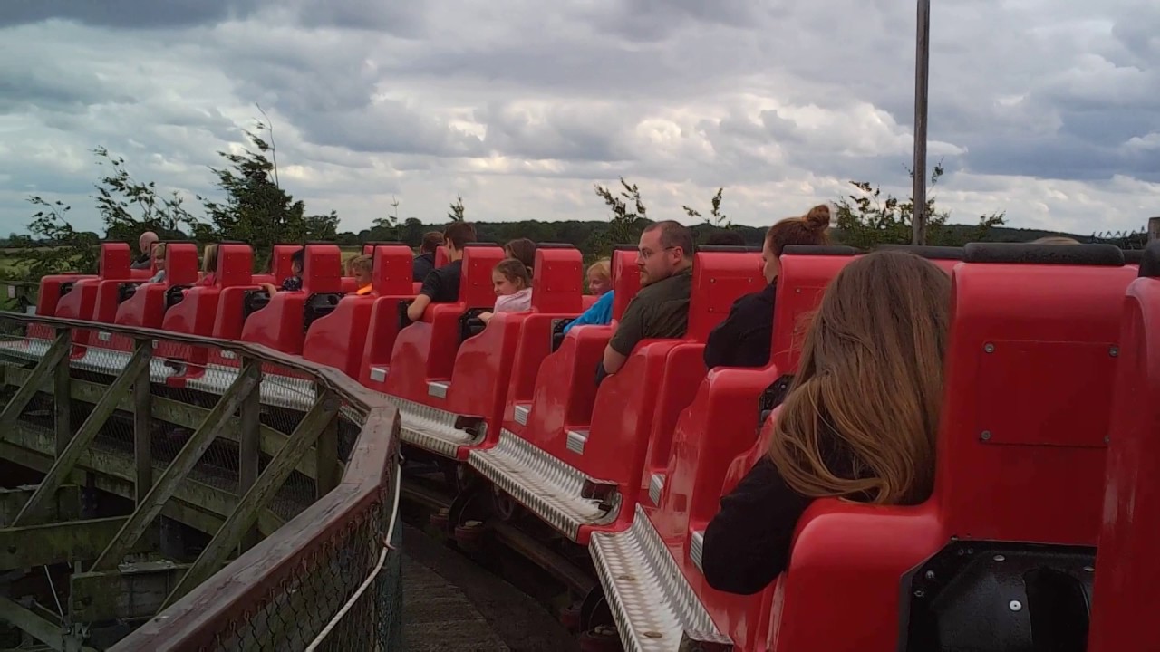 The Ultimate Roller Coaster POV,  Lightwater Valley theme park, North Yorkshire, UK