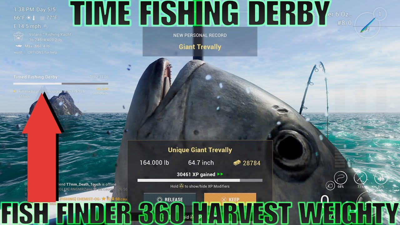 Fish Finder 360 - Harvest Weighty /Timed Fishing Derby - Kaiji No Ri - Fishing Planet