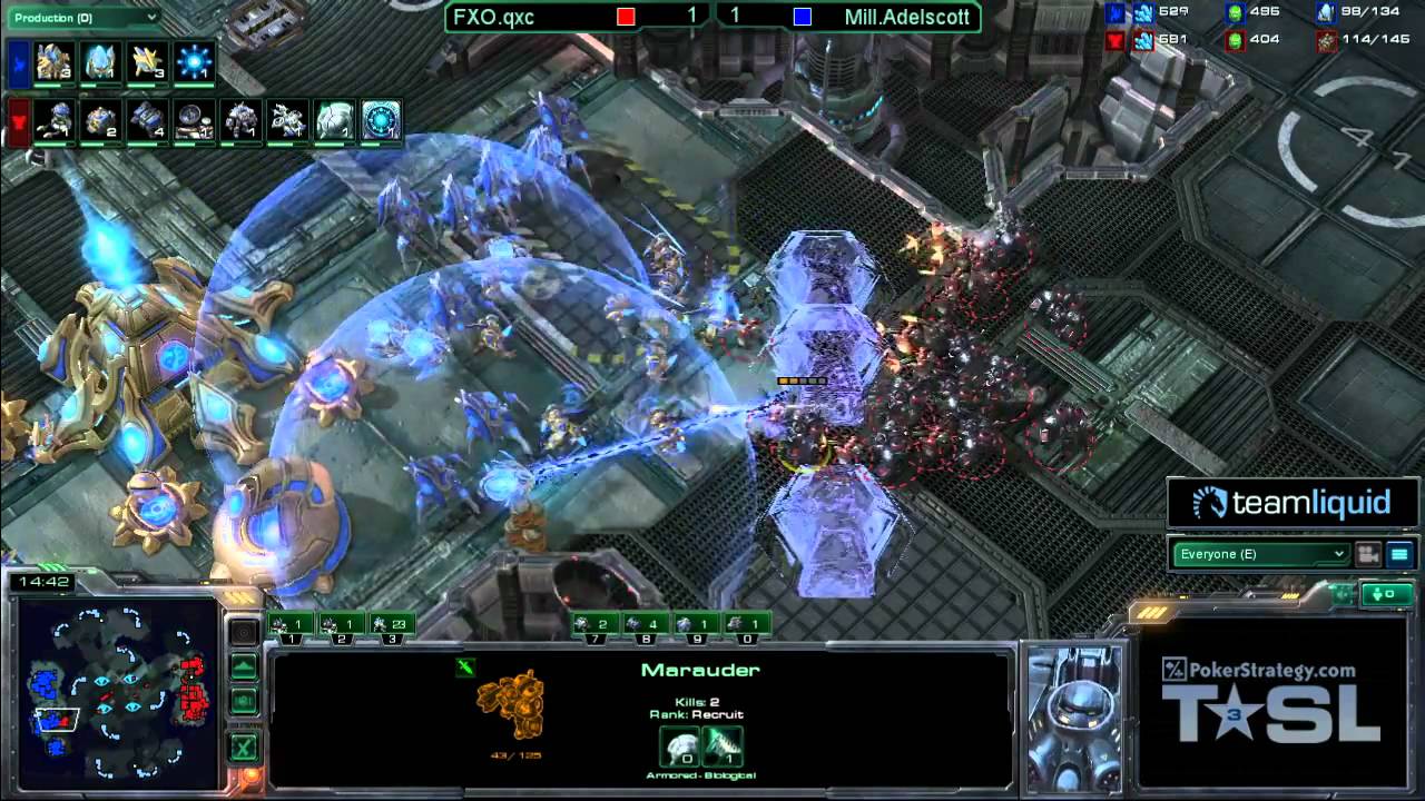 Game 3 - FXOqxc vs Mill.Adelscott - TSL3 Ro16 Match 3