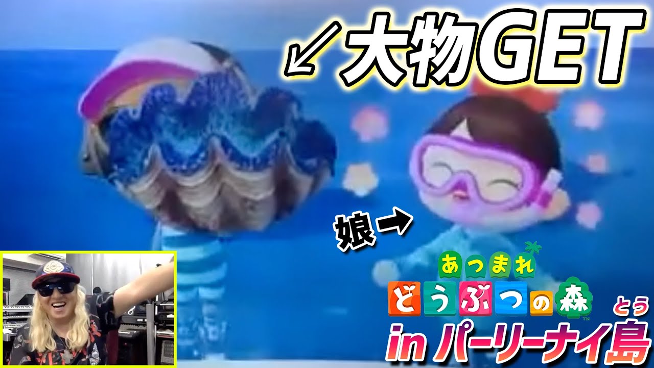 【あつ森】娘と無人島で遊ぶ。inパーリーナイ島