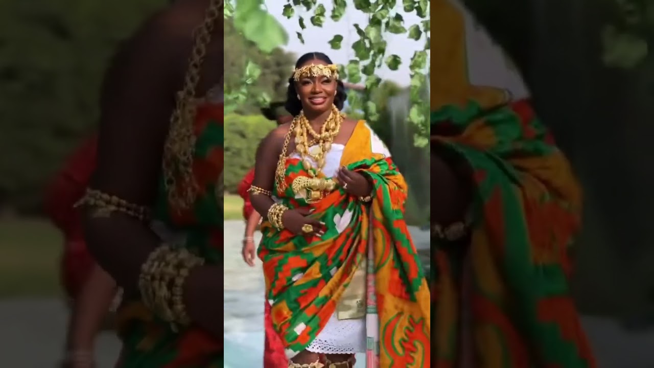 A Ghanaian traditional marriage #ghanawedding #fashion2023 #fashiontrends #ghanafashion
