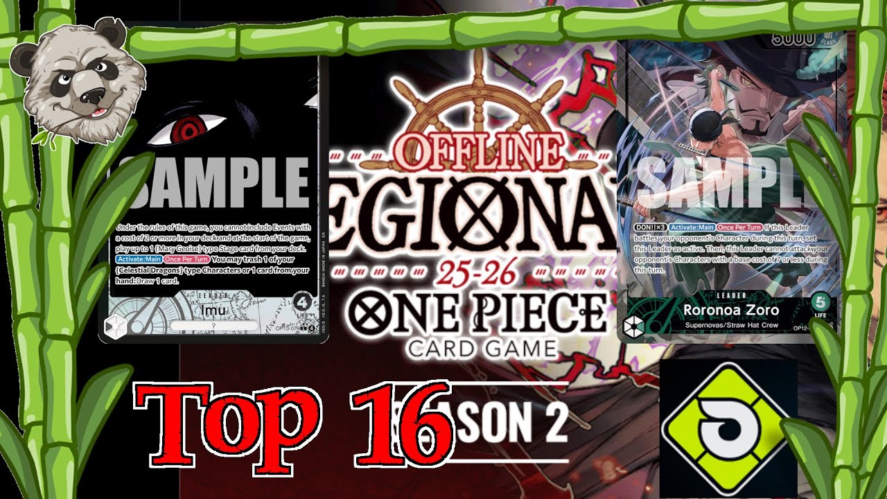 Imu vs G Zoro - Top 16 Edinburgh - Carrying On His Will #onepiecetcg  [German/Deutsch]
