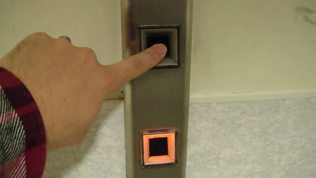Elevator Trio: Awesome Touch sensitive Blue otis elevator @ Highland Hospital Rochester NY