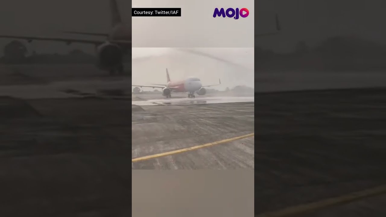 1st Civil Flight Lands At Bengal's Bagdogra Airport Post Revamp, Receives Water Cannon Salute