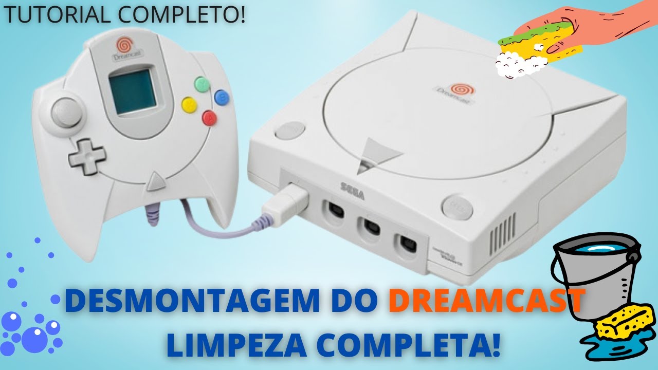 SEGA DREAMCAST, Tutorial Completo desmontar e fazer limpeza- FACIL E RAPIDO