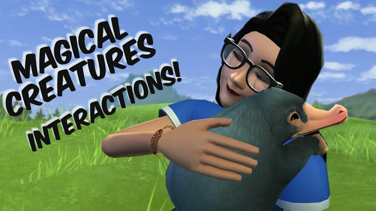 Harry Potter: Hogwarts Mystery Magical creatures reserve Interactions #harrypotter #magicalcreatures