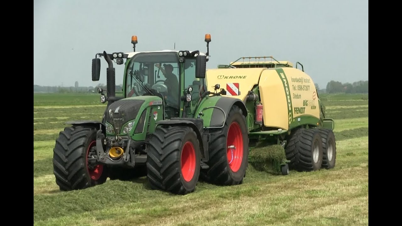Loonb.VOSHART. Gras per-sen met Krone BiG Pack 1290XC.