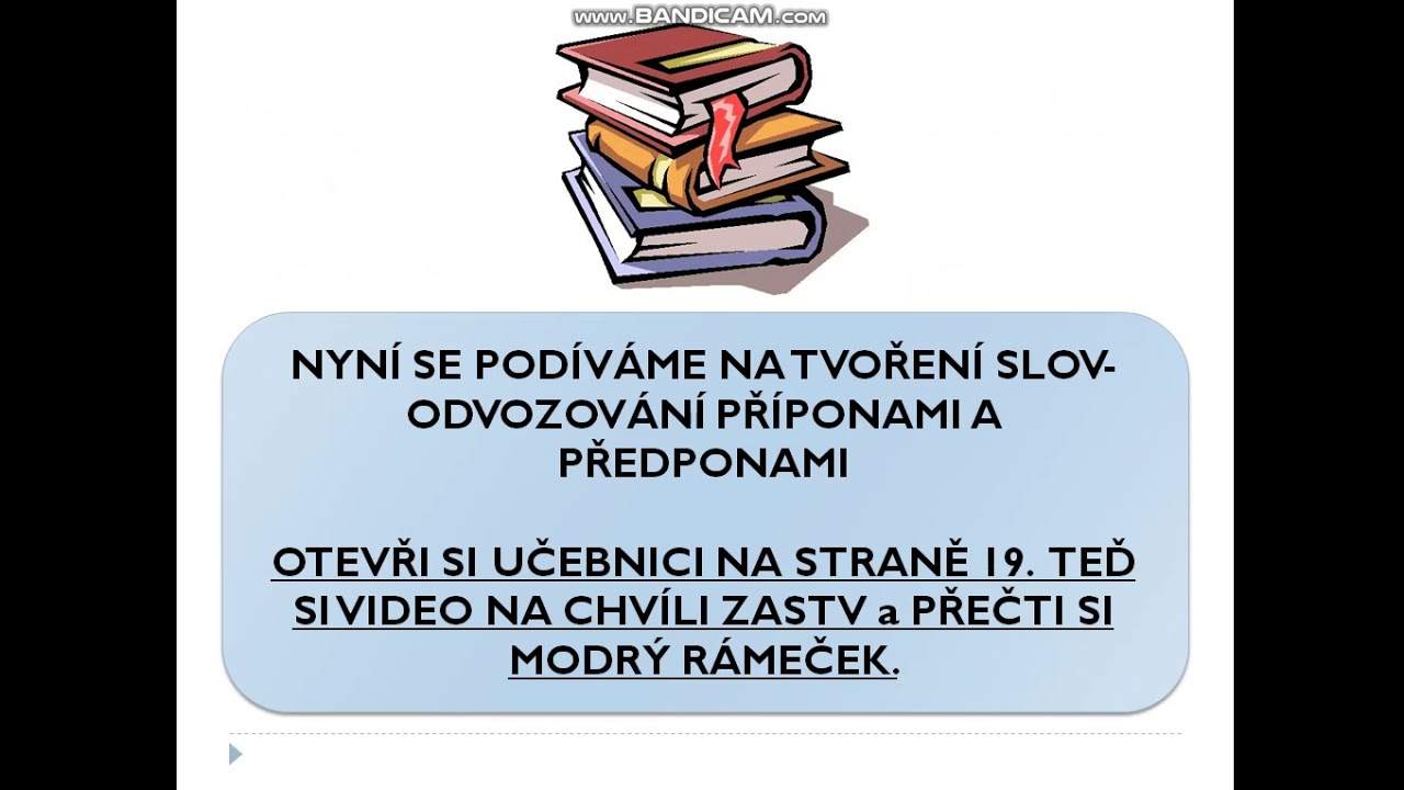 Tvoření slov část 1.
