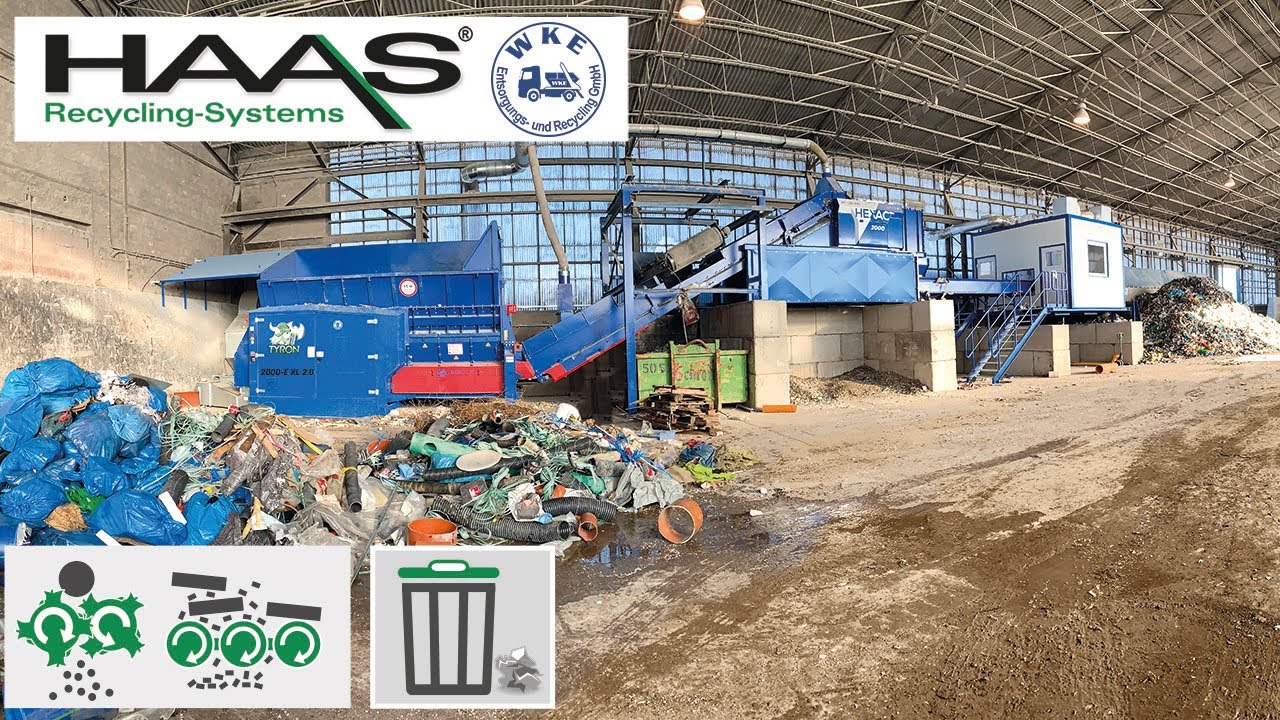 HAAS Complete Installations | Waste Recycling, Sortieranlage für Gewerbemischabfall