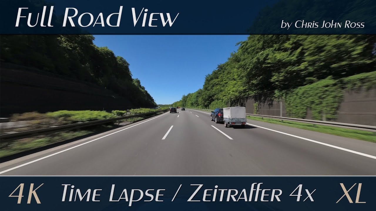 Autobahn, Germany: A1, A2, A7, A28, A30, A31 - 4x Time Lapse (Zeitraffer) - 4K UHD XL-Video