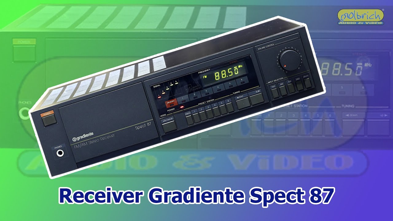 Lindo Receiver Gradiente Spect 87 - Video novo, o tape deck já foi vendido - Olbrich Audio e Video