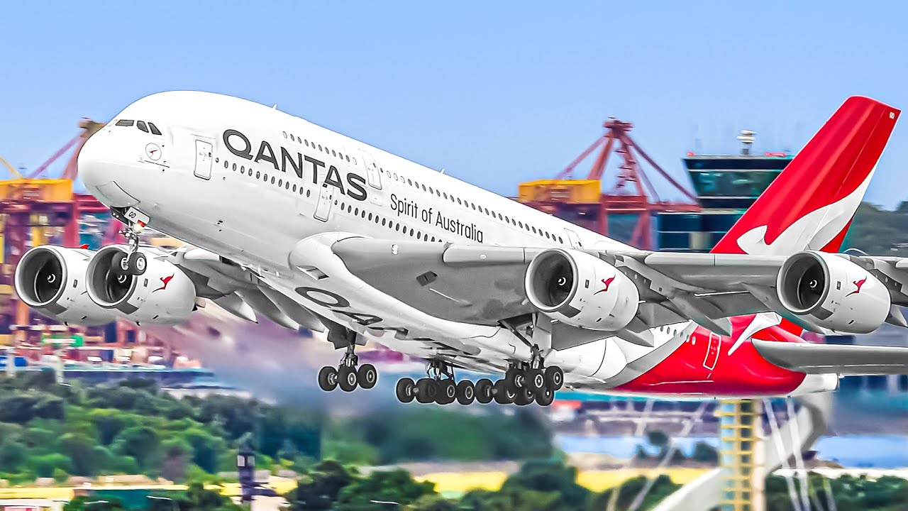 ✈️ 100 TAKEOFFS & LANDINGS in 60 MINUTES 🇦🇺 BUSY Sydney Airport Plane Spotting [SYD/YSSY]