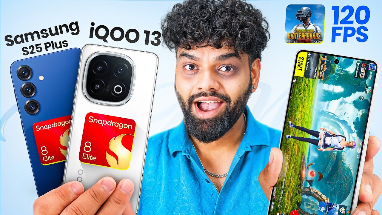 120 FPS PUBG - Samsung S25 Plus vs iQOO 13 🔥 Kaun Jitega?