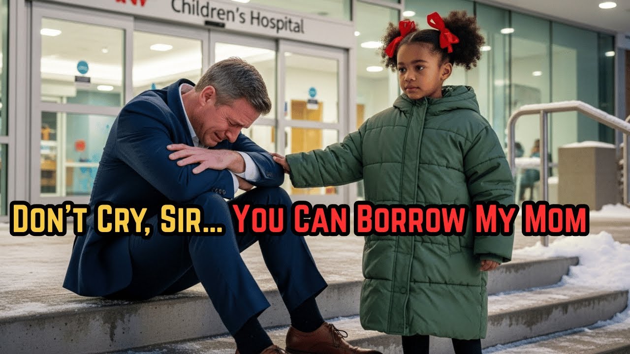 “Don’t Cry, Sir… You Can Borrow My Mom” Said a Little Girl To The Billionaire CEO On Christmas Eve..