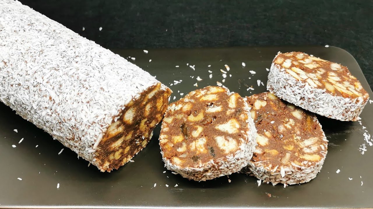 Cel mai rapid si delicios Salam de biscuiti fara unt | @E.Gustos