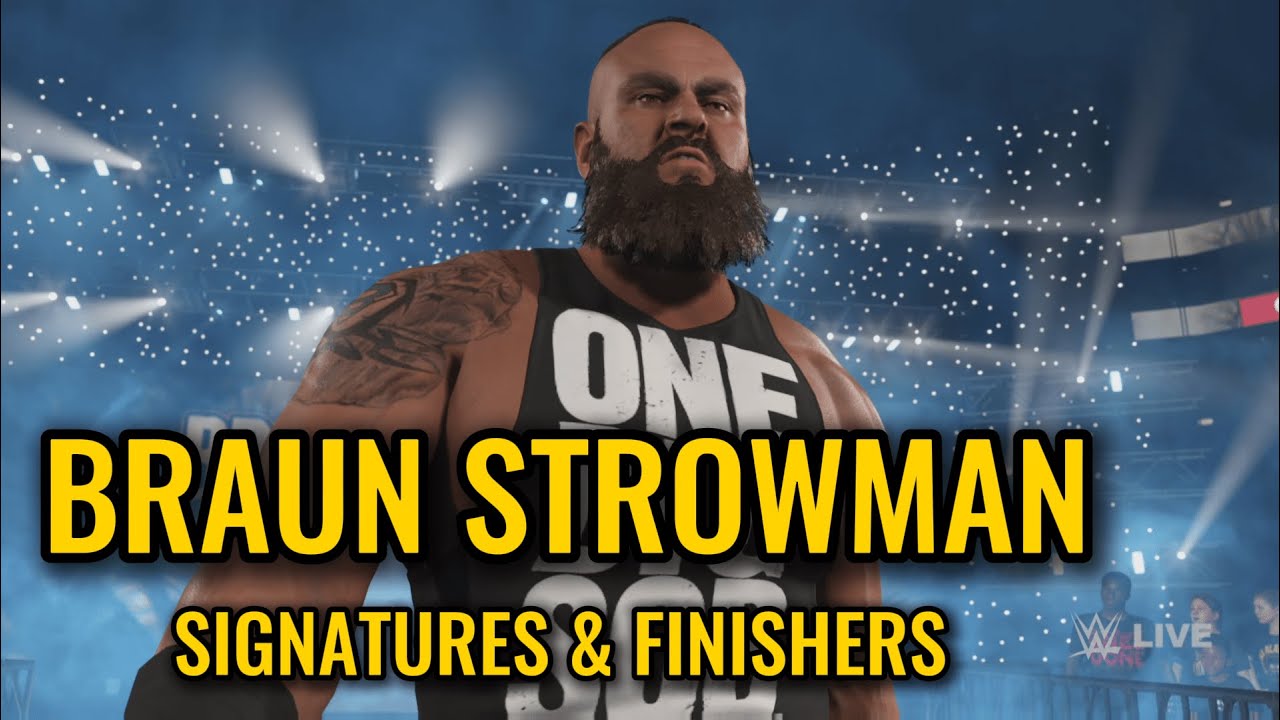 WWE 2K25 Braun Strowman Signature and Finisher Moves (Gameplay)