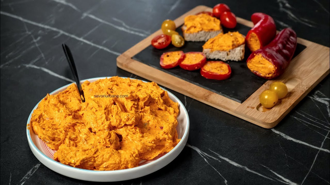 Körözött - crema ungurească de brânză cu condimente rețeta clasică de pastă aperitiv | Savori Urbane