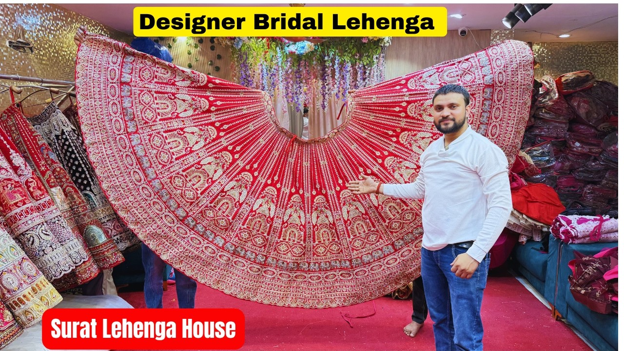 Designer Bridal Lehenga Chandni Chowk | Hand Work Bridal Lehenga Wholesale Market | Surat Lehenga
