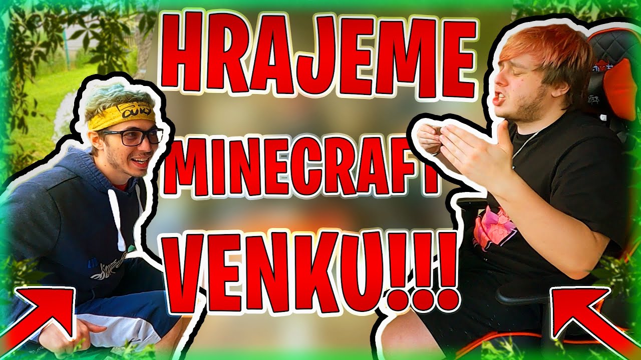 HRAJEME MINECRAFT VENKU!!! ZVLÁDNEME TO? | Morry&@Cuky2222