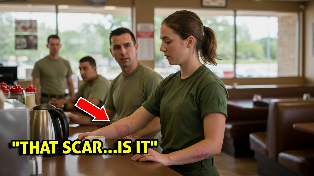 A Waitress Is Laughed At for Her Scars Until a Veteran Recognizes the Unit Tattoo