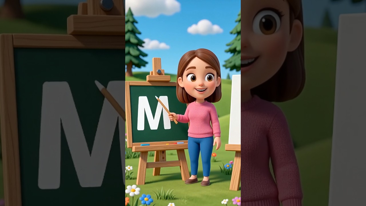 ABC Song for Kids (M-P) | Fun Alphabet Nursery Rhyme | ABCD Learning Song #abcd #kidssongs #shorts