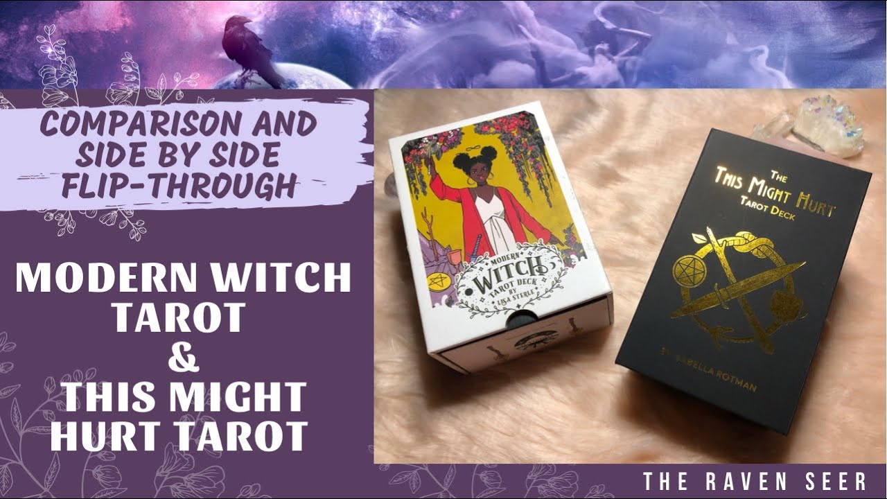 DECK COMPARISON: MODERN WITCH TAROT VS. THIS MIGHT HURT TAROT 💕✨🤔