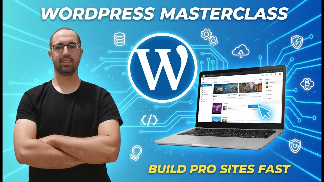 كورس WordPress شامل ومجاني | تصميم موقع إلكتروني بدون كود 2025