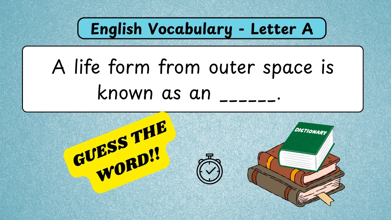 Letter A Vocabulary Challenge | Test Your Brain with 20 Fun ‘A’ Words!