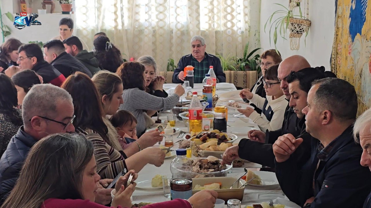 Almoço de Familia para Receber Menino Jesus Familia Santos Milagres Arrifes  01 02 2026