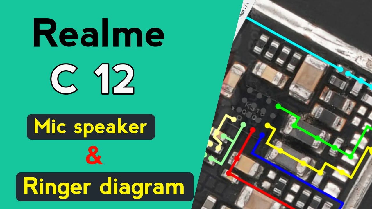 Realme C12 Mic Speaker Ringer Diagram | Audio Problem Solution |