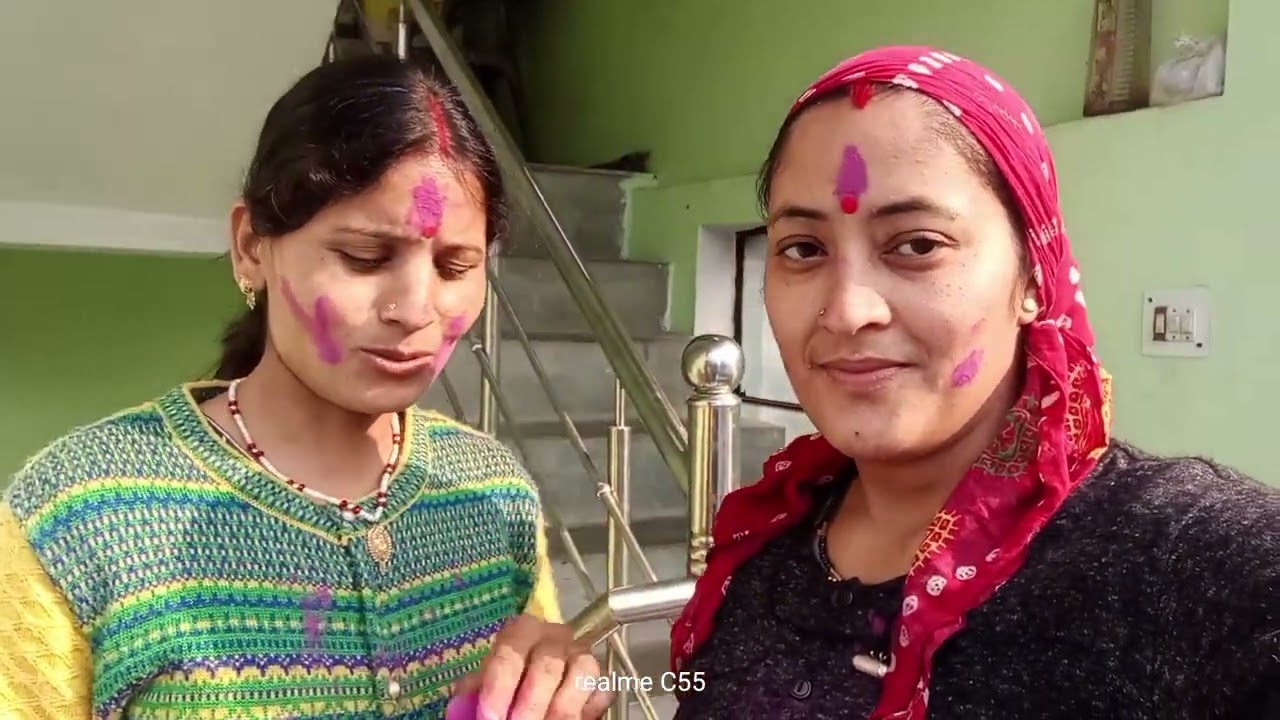 आज खेली बच्चों ने जम के होली#comment#like#vlog#subscribe#colonelkkjϟ 