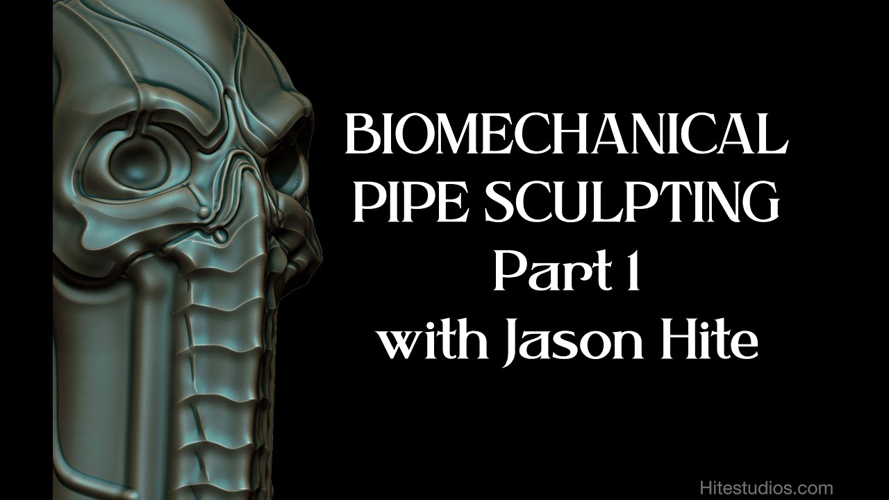 BIOMECHANICAL PIPE SCULPTING IN ZBRUSH PART 1