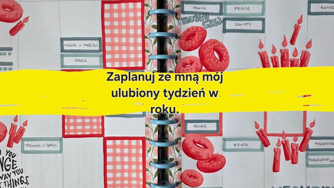 ​Planuj ze mną w Big Happy Planner: Pączki i urodziny! 🍩🎂 Kreatywny tydzień