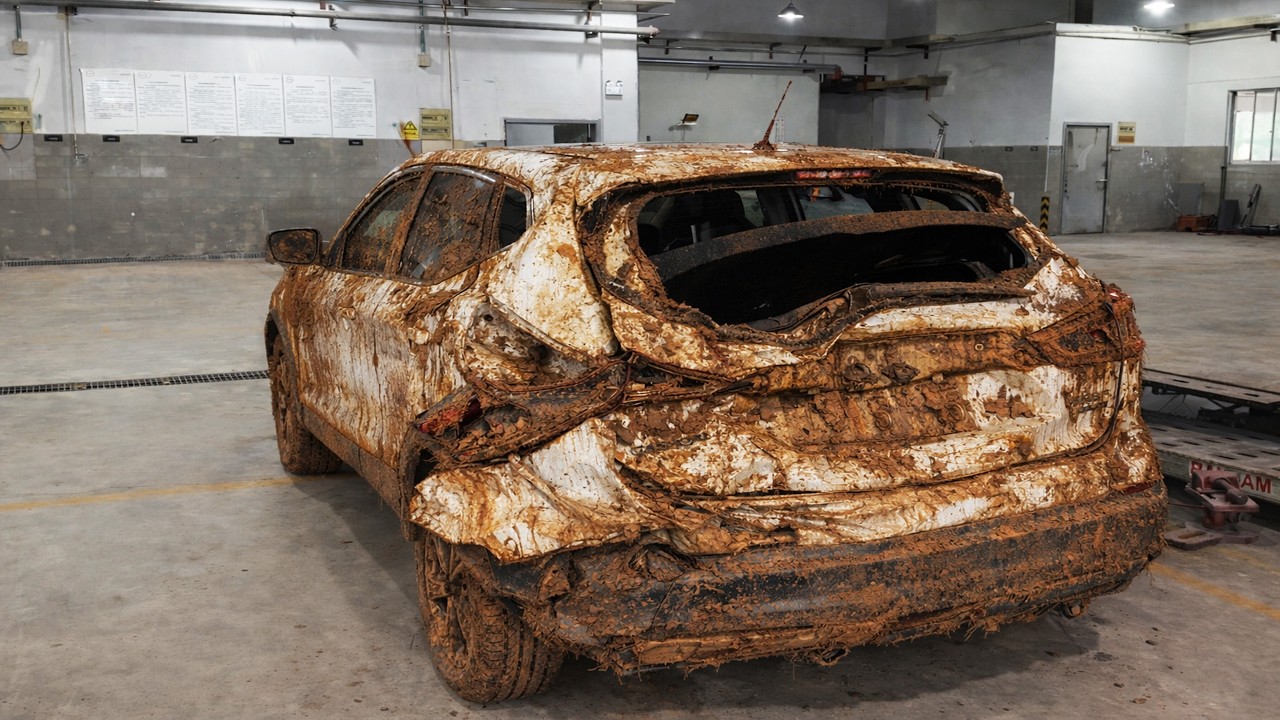 Rebuilding, repairing, and restoring car accident-damaged SUV