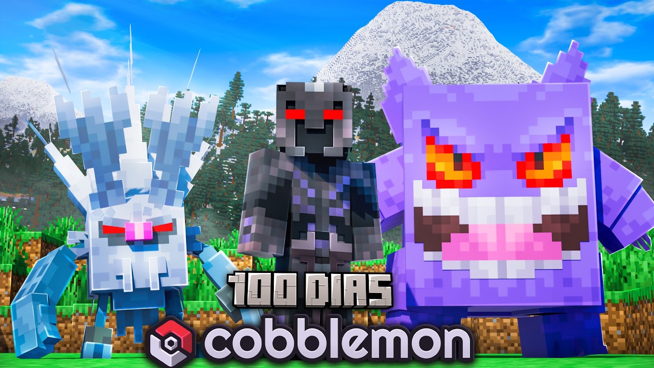 Sobrevivi 100 DIAS en Minecraft Cobblemon 1.7