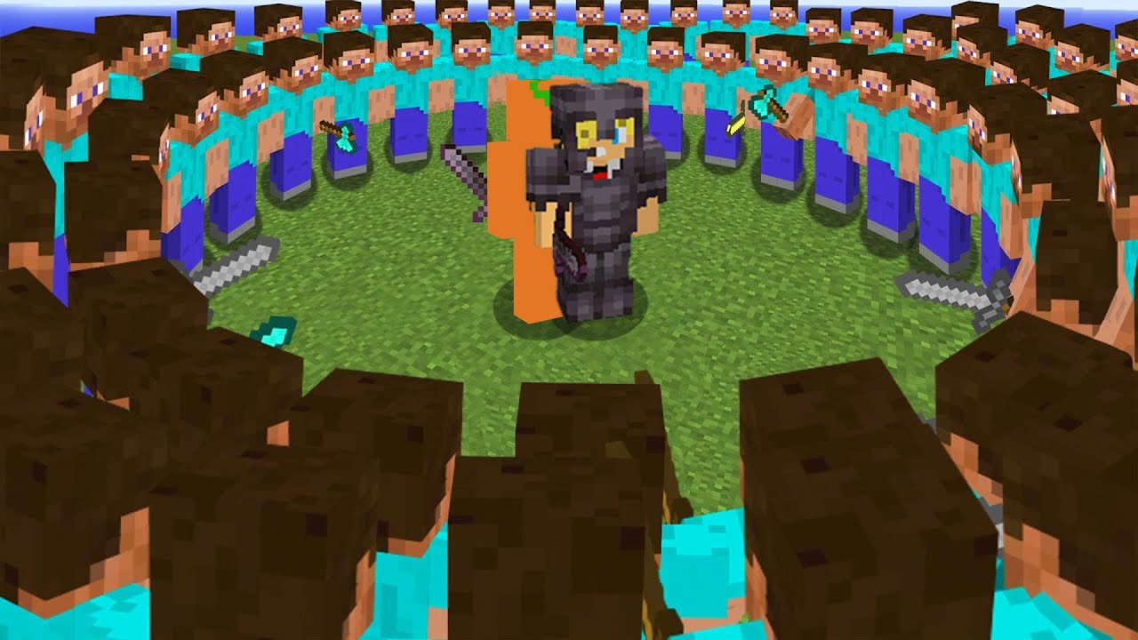 minecraft AMA 200 kişi beni ÖLDÜRMEYE çalışıyor!!