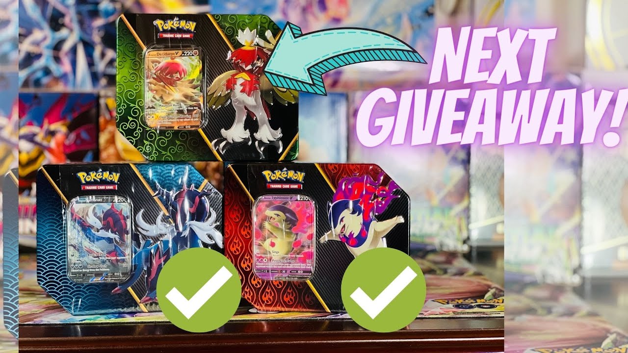 Our Next Giveaway!! Decidueye V Tin, LAST GIVEAWAY! | #53 We Play Pokémon