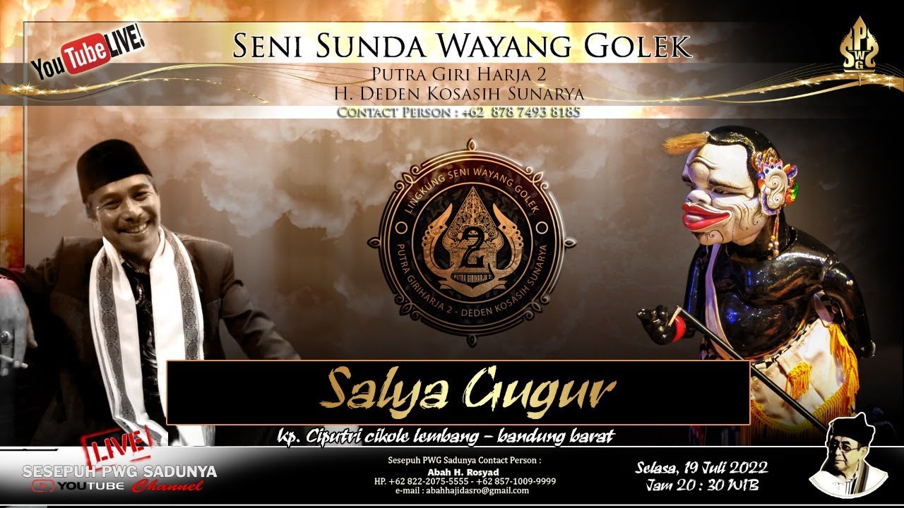LIVE 19 JULI 2023 CIPUTRI LEMBANG - KBB CH 2 WAYANG GOLEK PUTRA GIRI HARJA 2 SALYA GUGUR.