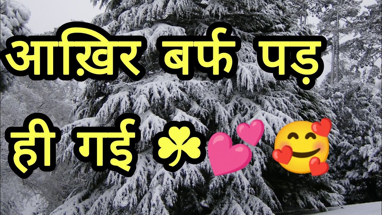 23/01/2026😍😍snowfall starts in dehradun 💕☘️🎉💐