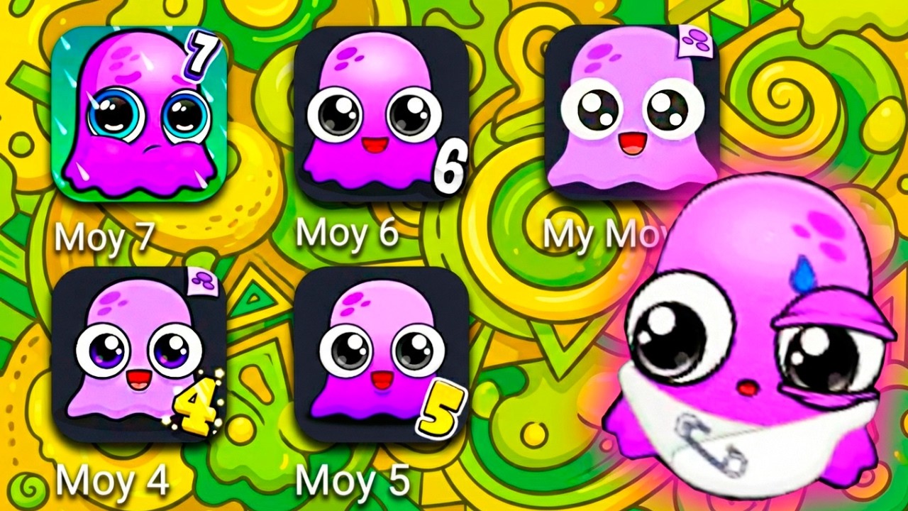 ALL 5 MOY GAMES - Moy 7  The Virtual Pet Game, Moy 3, Moy 6, Moy 4, Moy 5