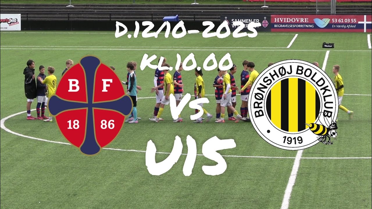 Bk Frem U15 - Brønshøj/fix U15(D.12/10-2025. Oprykningskamp)