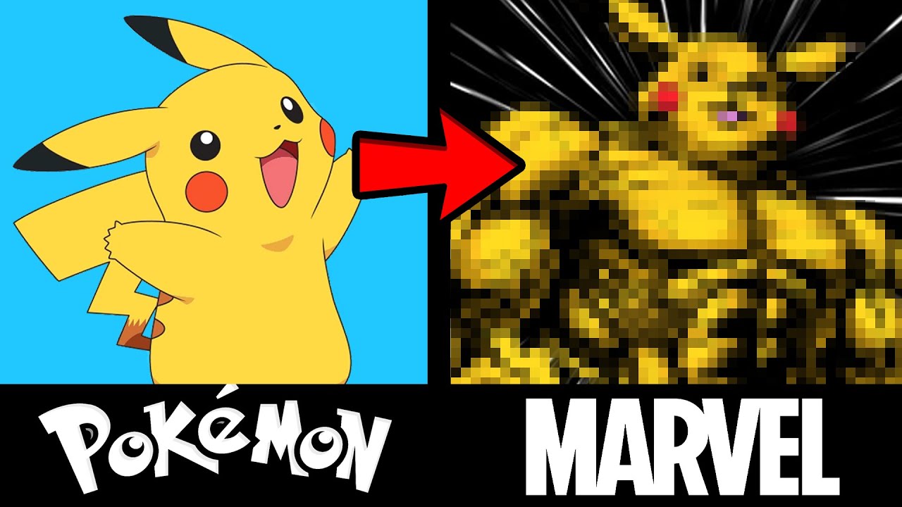 I turned POKEMON into BUFF MARVEL CHARACTERS...