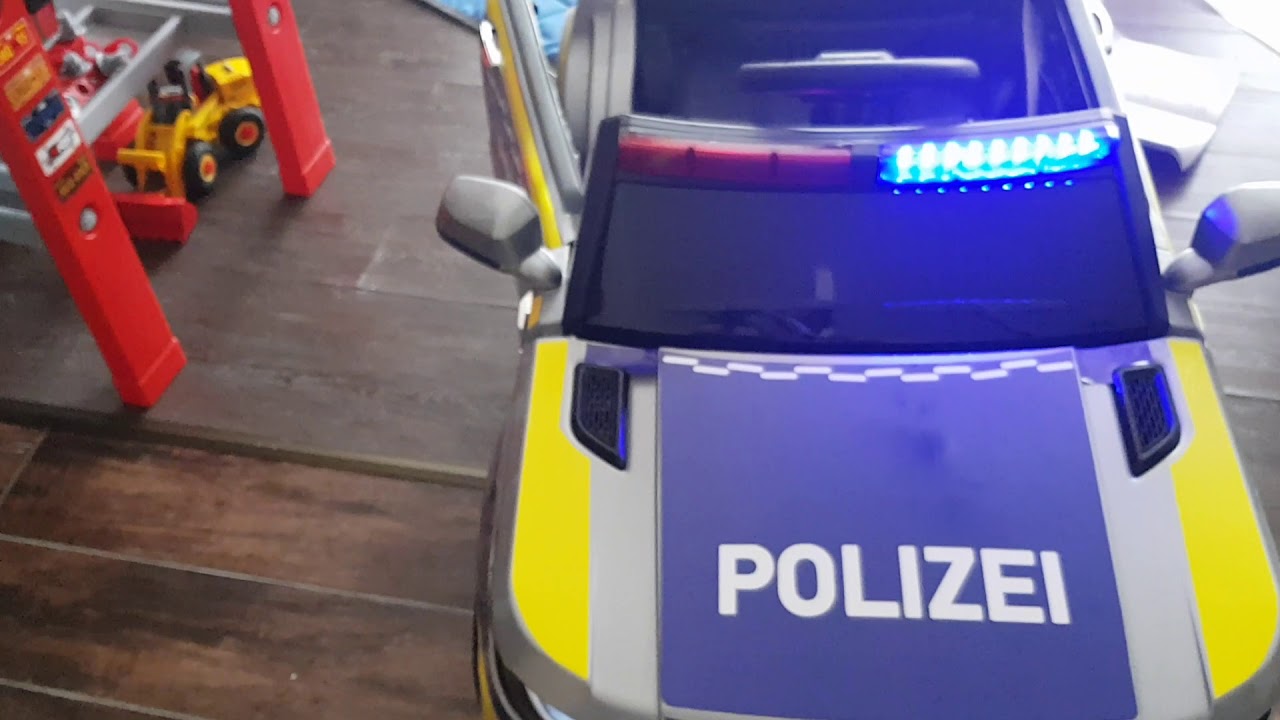 Kinder Elektroauto Polizei Police Range Rover von Simron