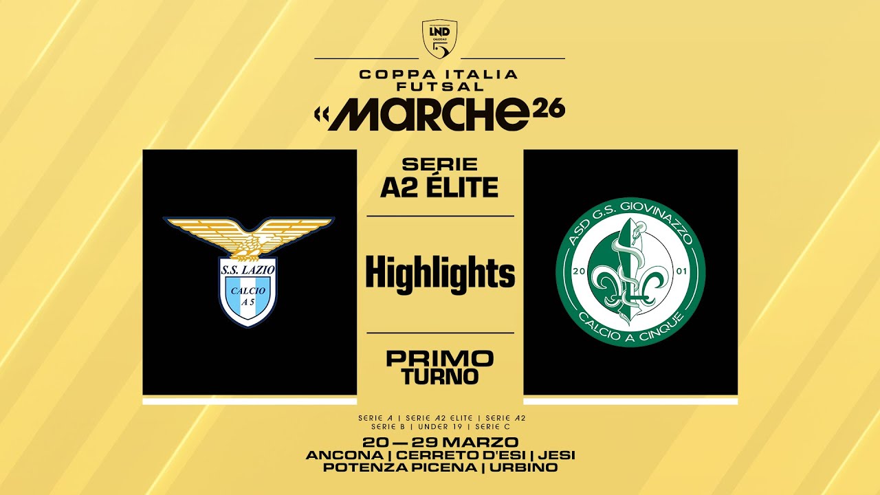 Lazio-Defender Giovinazzo 2-5 d.t.s. | Highlights | Coppa Italia Serie A2 Élite 25/26 | 1° turno