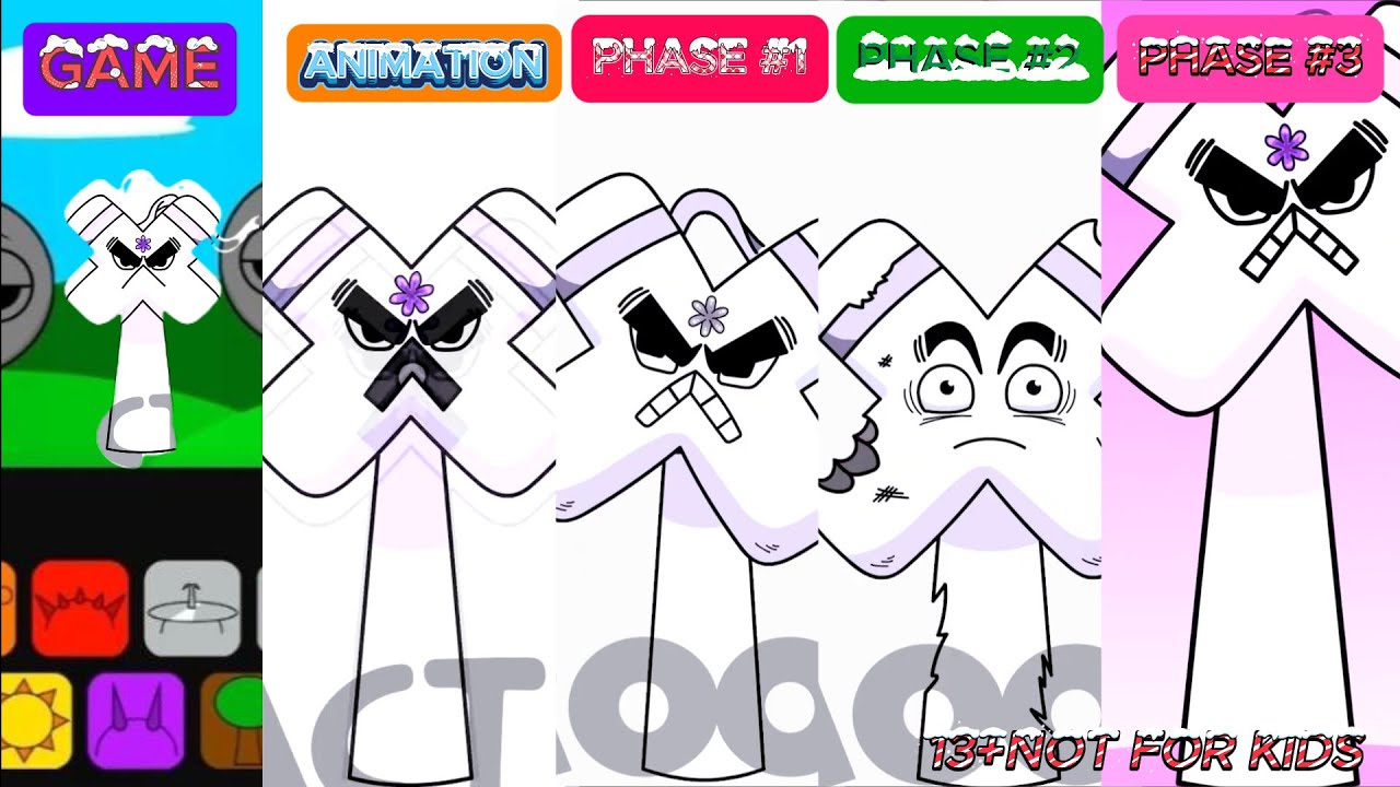Incredibox Sprunki OC: X (from Alphabet Lore) Game,Animation,Phase1,Phase2,Phase3  |SprunkBoost