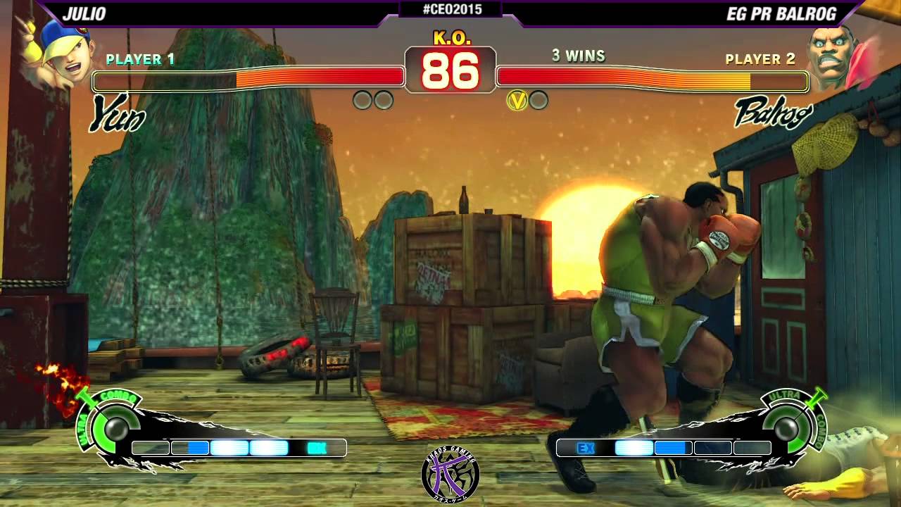 #CEO2015 #USF4 Top 32 L2 - Julio (YUN) vs EG PR Balrog (BOX)